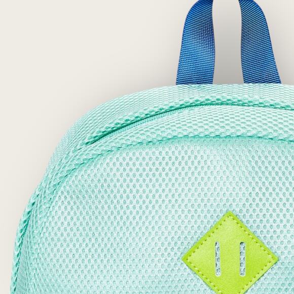 Cat & Jack Mesh Colorblock Backpack | Blue | 16” Boys Back to School Bag Zip Up - Picture 3 of 8
